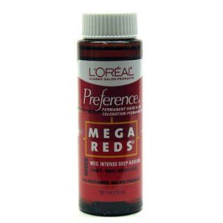 L'Oreal Preference #MR8 Mega Red Medium Intense Deep Auburn   Haarfarbe Drogerie & Körperpflege