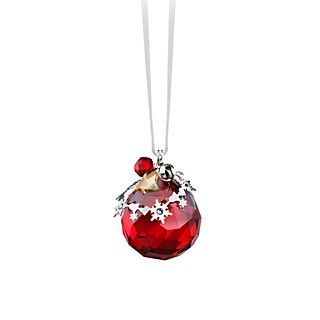 Swarovski Crystal Light Siam Satin Christmas Ornament's