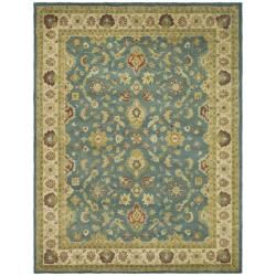 Handmade Jaipur Blue/ Beige Wool Rug (5' x 8') Safavieh 5x8   6x9 Rugs