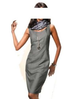 S. Madan Damen Kleid Etuikleid Grau Gre 46 Bekleidung