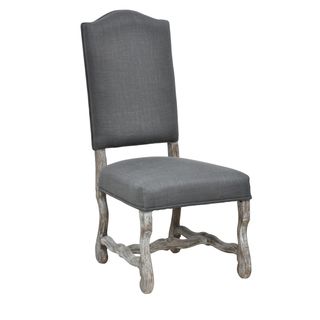 Casper Distressed Grey Oak Side Chair Kosas Collections Dining Chairs