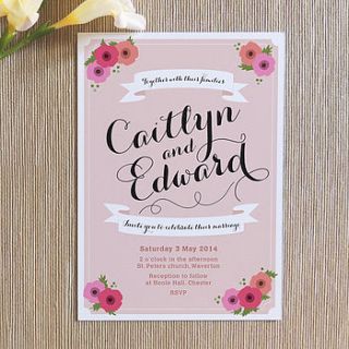 sophia wedding invitation by project pretty