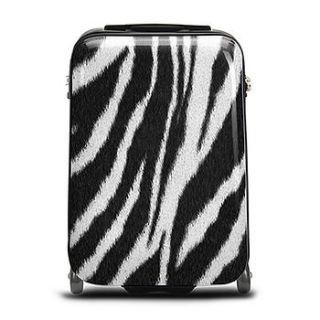 zebra print hand luggage case by adventure avenue