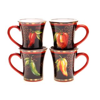 Certified International Chili Pepper Mug (Set of 4) Certified International Mugs