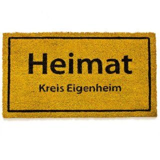 Relaxdays Fumatte Heimat Kreis Eigenheim Kokos 75x45cm Küche & Haushalt