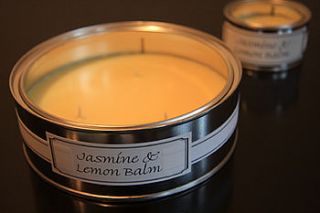 jasmine and lemon balm candle by little red heart