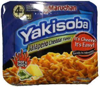 Maruchan Yakisoba Jalapeno Cheddar, 3.84 Ounce Packages (Pack of 8)  Packaged Noodle Dinner Kits  Grocery & Gourmet Food
