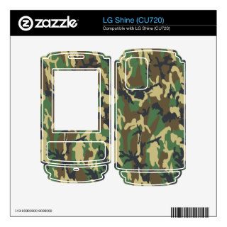 Woodland Camouflage pattern Decals For The LG Shine