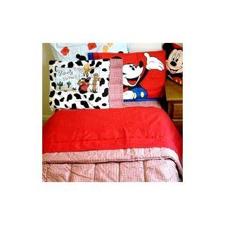 Disney Mickey Mouse   Cowboy   3pc Bedding Sheet Set   Twin/Single Size   Pillowcase And Sheet Sets