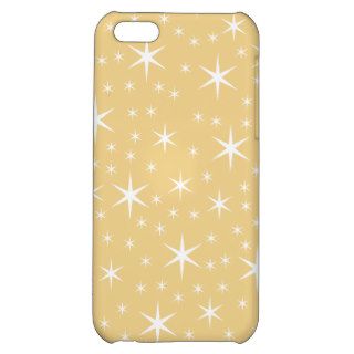 Star Pern in White and Non metallic Gold Color. iPhone 5C Cases
