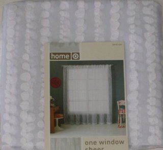 Shop Home Pretty White Circle Sheer Window Panel Curtain 84" at the  Home Dcor Store. Find the latest styles with the lowest prices from Home