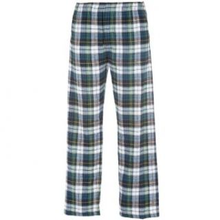 Campbell Blue Green White Tartan Plaid Check Classic Cut Flannel Pants, Unisex Sizes at  Men�s Clothing store