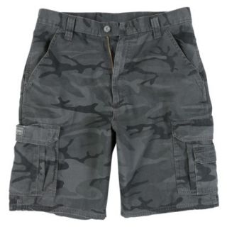 Wrangler® Mens Cargo Shorts   Anthracite Camo