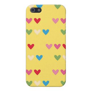 Retro hearts candy striped iPhone 4 case skin