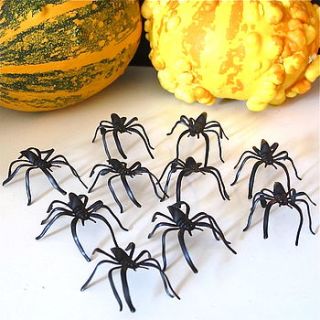 halloween spooky spiders pack of 10 by edamay