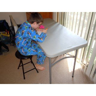 Office Star 4 Foot Resin Multipurpose Table, Light Grey   Folding Tables