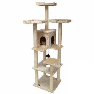 80 inch Casita Tree Condo for Cats Majestic Pet Products Cat Furniture
