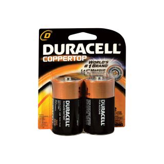 Duracell Coppertop Batteries — D-Cell, 2-Pk., Model# MN1300B2Z  Alkaline Batteries