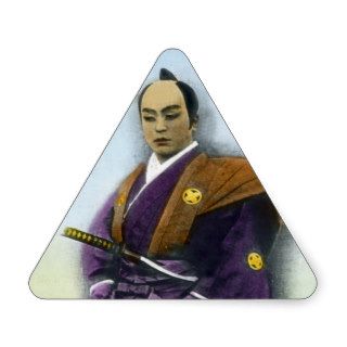Samurai VIntage Japanese 侍 Triangle Stickers