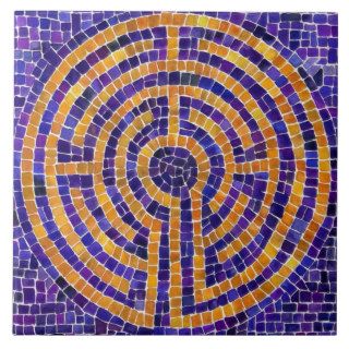 Labyrinth Mosaic Large Ceramic Tile Ceramic Tiles