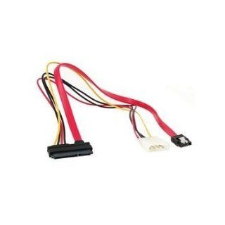 4 Big Pin +7 Mini Pin Power/data to 15 Pin IDE Power Sata Date Cable (Red) 50CM Computers & Accessories