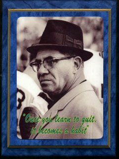 Vince Lombardi Quotation Plaque   Green Bay Packers 