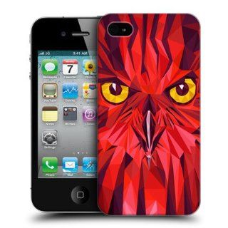 Head Case Designs Owl Geometric Animal Design Hard Back Case Cover for Apple iPhone 4 4S Cell Phones & Accessories