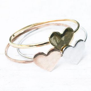 dessa heart bracelet set by bloom boutique