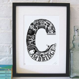 best of cambridge screenprint by lucy loves this