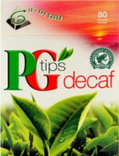 PG Tips Pyramid Tea Bags Decaf, 80 Count Tea Bags (Pack of 3)  Black Teas  Grocery & Gourmet Food