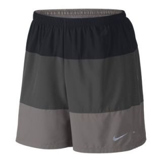 Nike 7 Phenom Color Blocked 2 in 1 Mens Running Shorts   Black