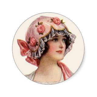 Vintage Victorian Era Hat 4 Sticker