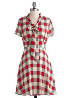 Think Out Laud Dress in Plaid  Mod Retro Vintage Dresses