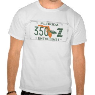 Floria 350Z Enthusiast License Plate T Shirts