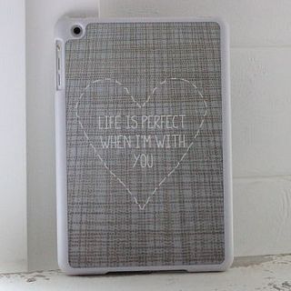 personalised love heart ipad case by what katie did next