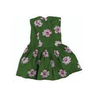 New Abercrombie & Fitch Green Floral Strapless Christina Dress Medium A&F Size M Health & Personal Care