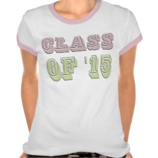 Pink and Green Class of 2015 T shirts