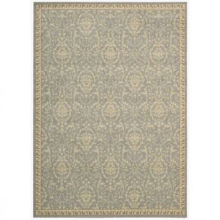 Nourison Riviera Blue or Chocolate Area Rug   5'3" x 7'5"