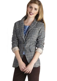 Patch in Action Blazer in Blue and Grey  Mod Retro Vintage Jackets