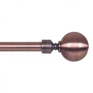 Lavish Home 3/4" Antique Copper Curtain Rod with Sphere Finial