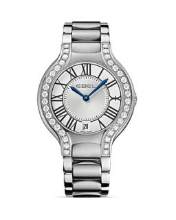 Ebel Beluga Stainless Steel Diamond Studded Watch, 36.5mm's