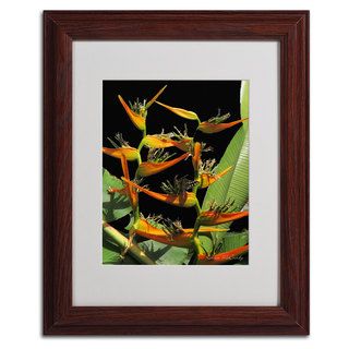 Kathie McCurdy 'Tropical Paradise' Vertical Framed Matted Art Trademark Fine Art Canvas