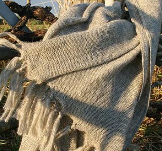large warm mohair shawl by chamomile barn