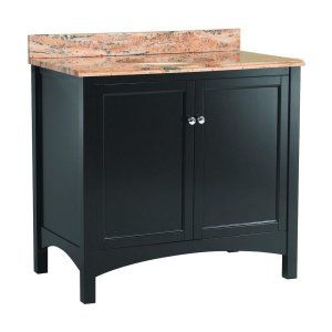 Foremost TREASEB3722 Espresso Haven 37 Single Basin Vanity with Top in Stone Ef