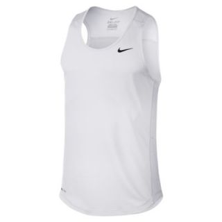 Nike Miler Mens Running Singlet   Team White