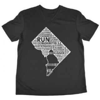 GoneForARUN Women's District of Columbia State Runner V Neck Performance Tee Clothing