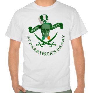 Funny Irish pirate St Patrick's day Shirt