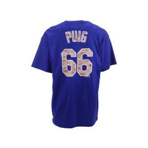 Los Angeles Dodgers Yasiel Puig Majestic MLB Camo Player T Shirt