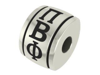 Pi Beta Phi Barrel Sorority Bead Fits Most European Style Bracelets Including Chamilia, Biagi, Zable, Troll and More. High Quality Bead in Stock for Immediate Shipping Jewelry