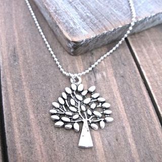 silver tree necklace by gama